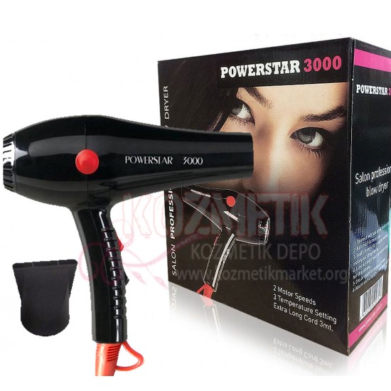 POWERSTAR 3000 FÖN MAKİNESİ ( JHONSON MOTOR ) POWERSTAR 3000 FÖN MAKİNESİ ( JHONSON MOTOR )